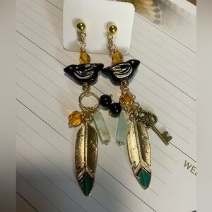 Elegant Blackbird 🐦‍⬛ Earrings